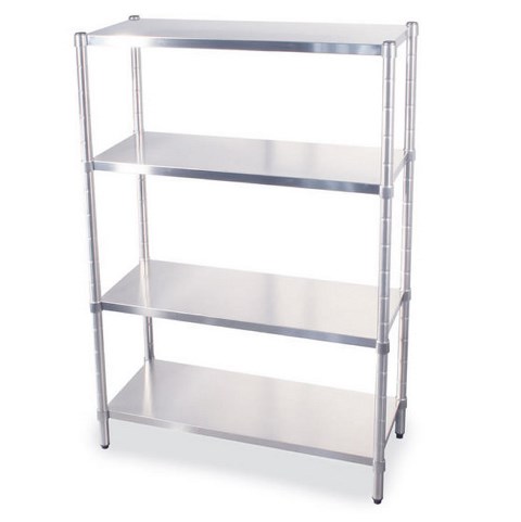 Stainless steel shelves 180 cm