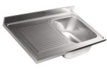 Top with 1 bowl sink with drainer