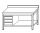 TL5182 mesa de trabajo en AISI 304 estante de acero inoxidable 100x60x85 pared posterior izquierda del pecho