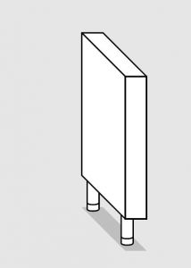 35400.01 Panel lateral pasado modular cm 10x60x81h