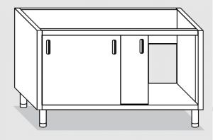 37900.10 Mueble lavabo modular con puertas correderas cm 100x70x81h