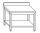 TL5346 Work table in AISI 304 stainless steel backsplash shelf 140x70x85