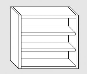 61100.06 Mueble alto abierto con 2 estantes 60x40x100h cm