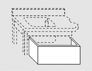 G2026.10 Panel tapa bañera para encimera profundidad 60 cm 100x60x24h