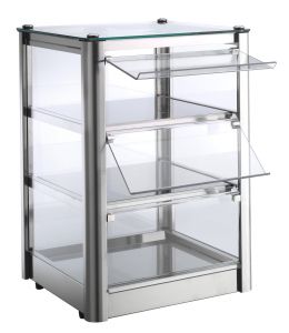 VKB33R Counter top display cabinet Hot 3 FLOORS made of stainless steel sheet