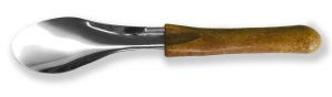 P83- Ice cream spatula with 26 cm long wood effect handle