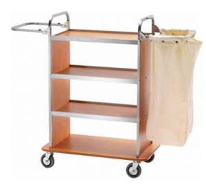 CA1510  Laundry cleaning multipurpose cart 2 Folding sack-holders