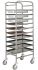 CA1650 Stainless steel tray-holder trolley 10 pans GN 1/1 h65 or 10 trays 60x40