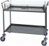 CA 1163 Stainless steel trolley for cakes cheese Plexiglass cover 3 shelves