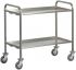 CA 1392P Stainiess steel service trolley heavy trantrasport 200 Kg 2 shelves 92x67x98h 