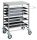 CA1483 Stainless steel Tray rack trolley for bakeries 8 board 60x40