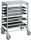 CA1483 Stainless steel Tray rack trolley for bakeries 8 board 60x40
