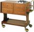 CL 2752 Flambé trolley 2 cooking range with 1 fire each