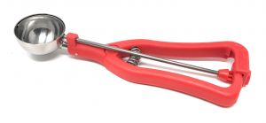 F7030R  RED Portion couleur pour glace professionnelle en acier inoxydable Diam 49mm