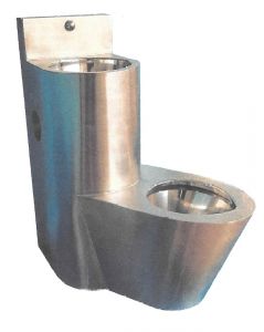 LX3680 WC combinaison professionnel avec lavabo - Version droite - Satin