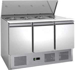 G-S903-FC Banco saladette refrigerato statico, inox AISI201 