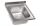 LV6002 Top AISI 304 stainless steel sink dim.700X600 1V
