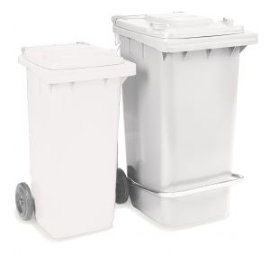 00005295 BIN 240 L - WHITE - WITH PEDAL AND TE RING