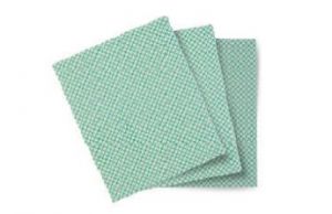TCH603049 BASIC-T CLOTH - WHITE-GREEN - 20 PACK FROM 10 PCS -