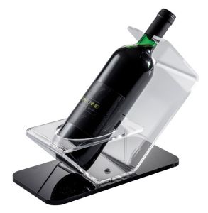 EV00208 SINGLE - Espositore vino base nera diametro bottiglia 8,2 cm