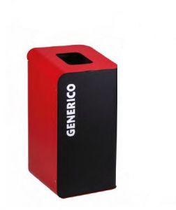 T789207 Waste bin for separate waste collection 80 liters - Red