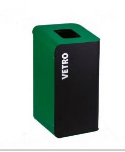 T789208 Waste paper bin for separate waste collection 80 liters - Green