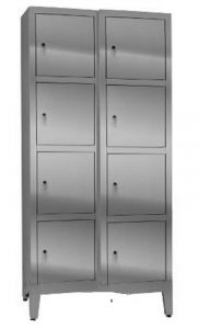 IN-695.08 Multi-compartment filing cabinet in Aisi 304 stainless steel - 8 doors