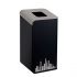 T789292 Waste bin with black front and gray profiles 80 L