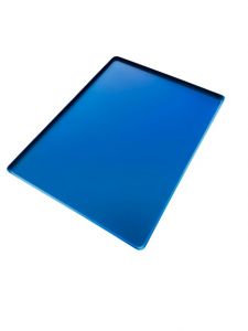 VSS43-B Vassoio rettangolare 400x200x10mm colore Blu