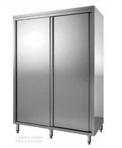GDSCS127 Stainless steel wardrobe with sliding doors 1200x700x1800