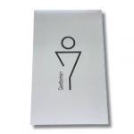  TE000-MR Stainless steel plate MEN'S BATHROOM Tech collection