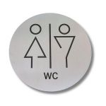 TE000-WMC Stainless steel plate MEN'S/WOMEN'S BATHROOM Tech collection