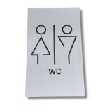 TE000-WMR Stainless steel plate MEN'S/WOMEN'S BATHROOM Tech collection
