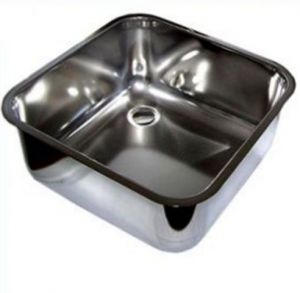 LV33/23 rectangular stainless steel sink for the bar diameter. 335 x 235 mm with waste collection