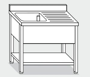 LT1152 Wash legs with stainless steel shelf