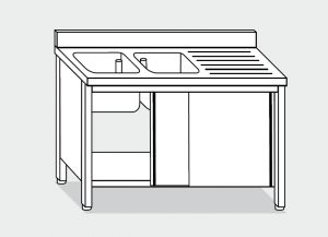 LT1041 Laver Cabinet sur l'acier inoxydable