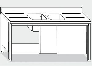 LT1051 Laver Cabinet sur l'acier inoxydable