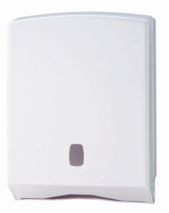 T104026 Distributeur d'essuie-mains 500 feuilles ABS blanc