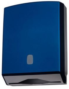 T104326 Towel paper dispenser blue ABS soft-touch 500 sheets