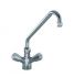 KL1280 PROFESSIONAL single-hole countertop tap, knobs and swivel spout