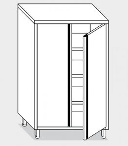 14300.05 Armario vertical g40 cm 50x70x160h puerta batiente - 3 estantes interiores regulables