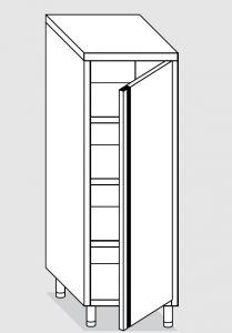 24206.06 Armario vertical Agi cm 60x60x180h puerta batiente - 3 estantes interiores regulables