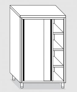 24208.10 Armario vertical Agi cm 100x60x180h puertas correderas - 3 estantes interiores regulables