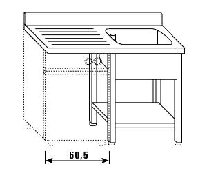 LT1208 Wash legs and shelf dishwasher