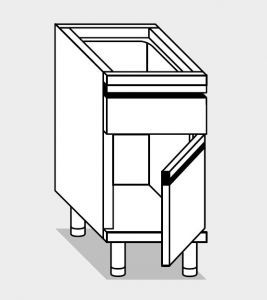 27550.04 Mueble modular con 1 cajón para puerta agi cm 40x70x81h